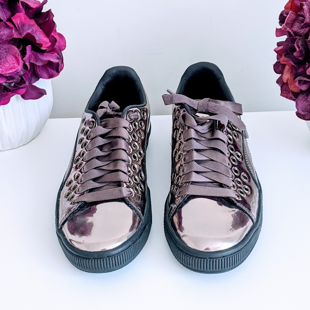 Puma Basket XL Metallic Sneakers - Picture 9 of 9